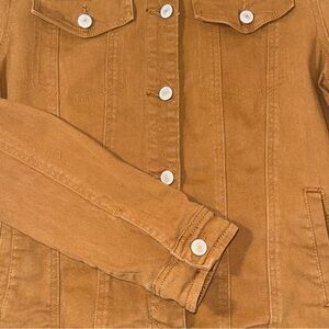 Large, Pearl Snap Buttons, Jacket, Mustard Color Way by Luvamia Chore/Trucker